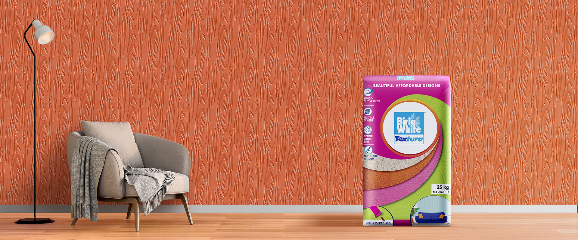 Transform your walls with Birla White Textura